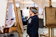 Person drawing