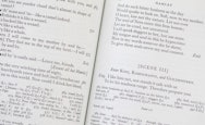 Close up of the inside pages of a book