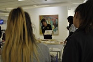 Children taking part in a Gallery workshop