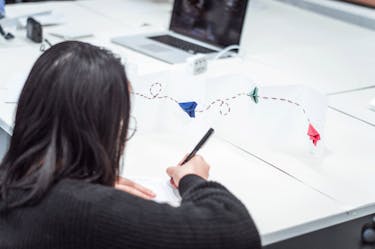 Image of student working