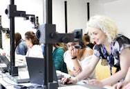 Students on the Summer Courses Animation Course
