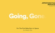 Yellow Screen with faded text 'Going, Gone'
