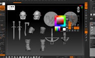 Soldier model being created within ZBrush