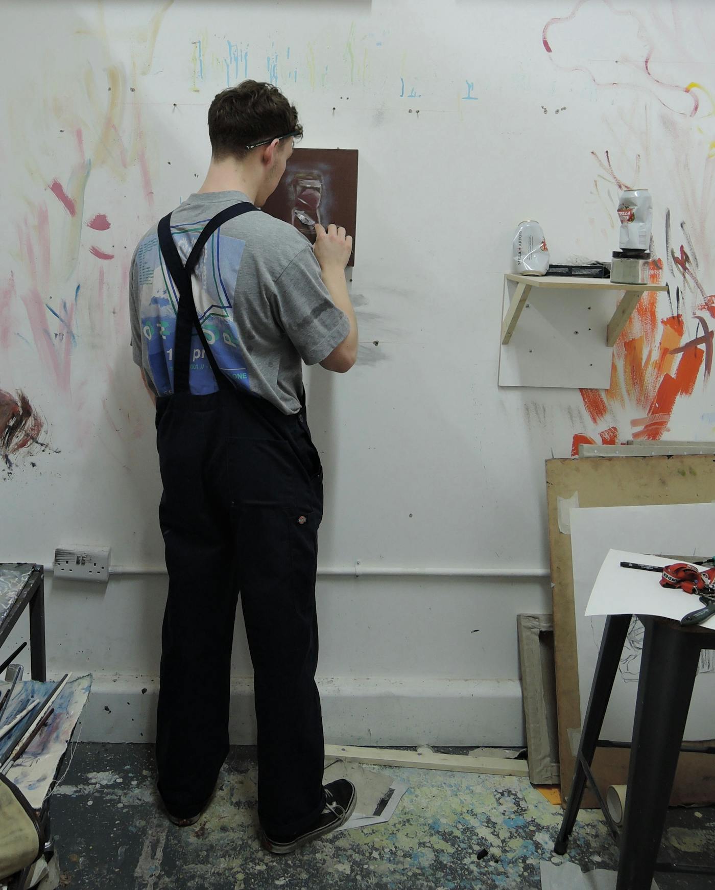 Student painting
