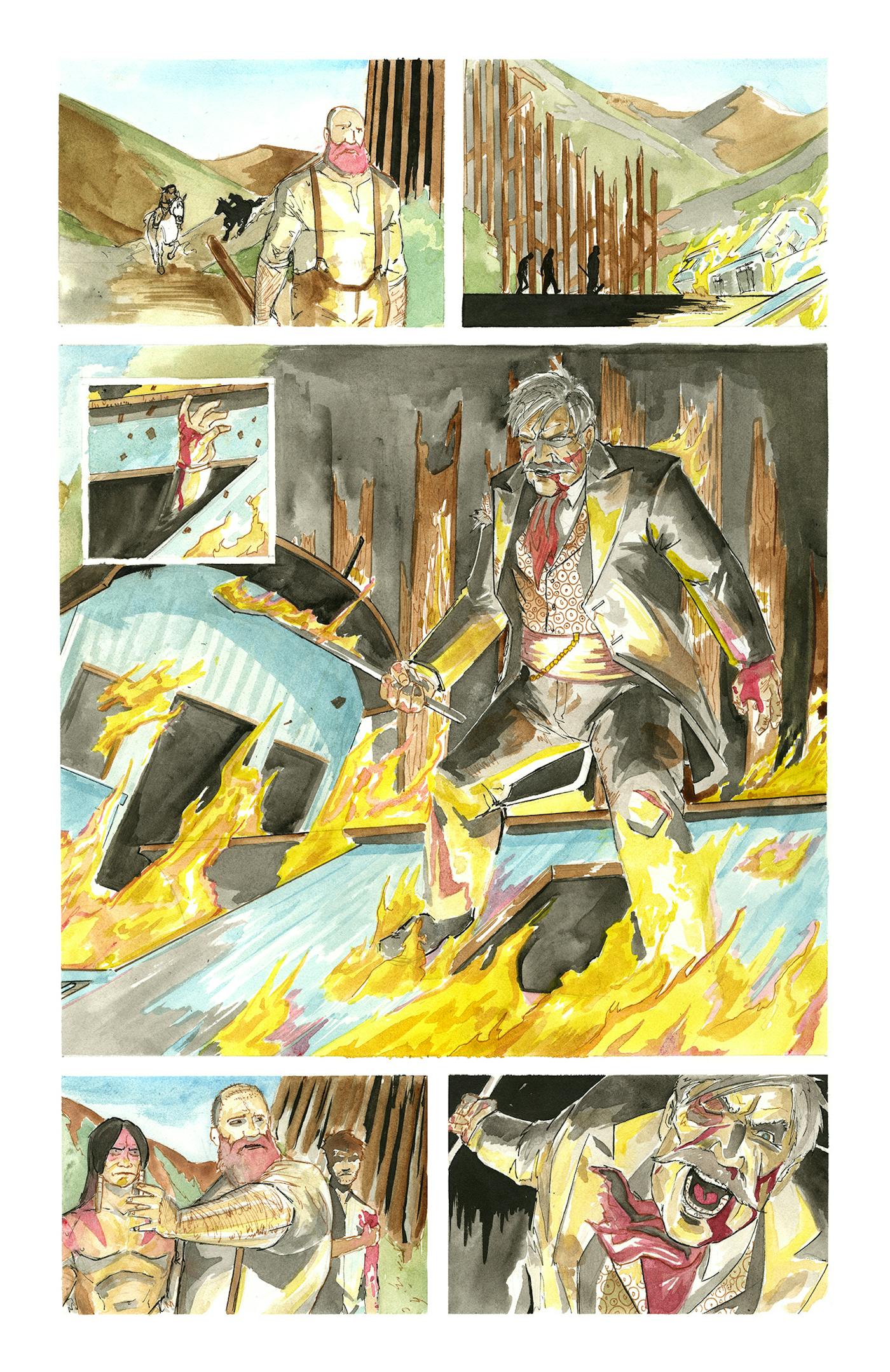 Illustration of a comic strip