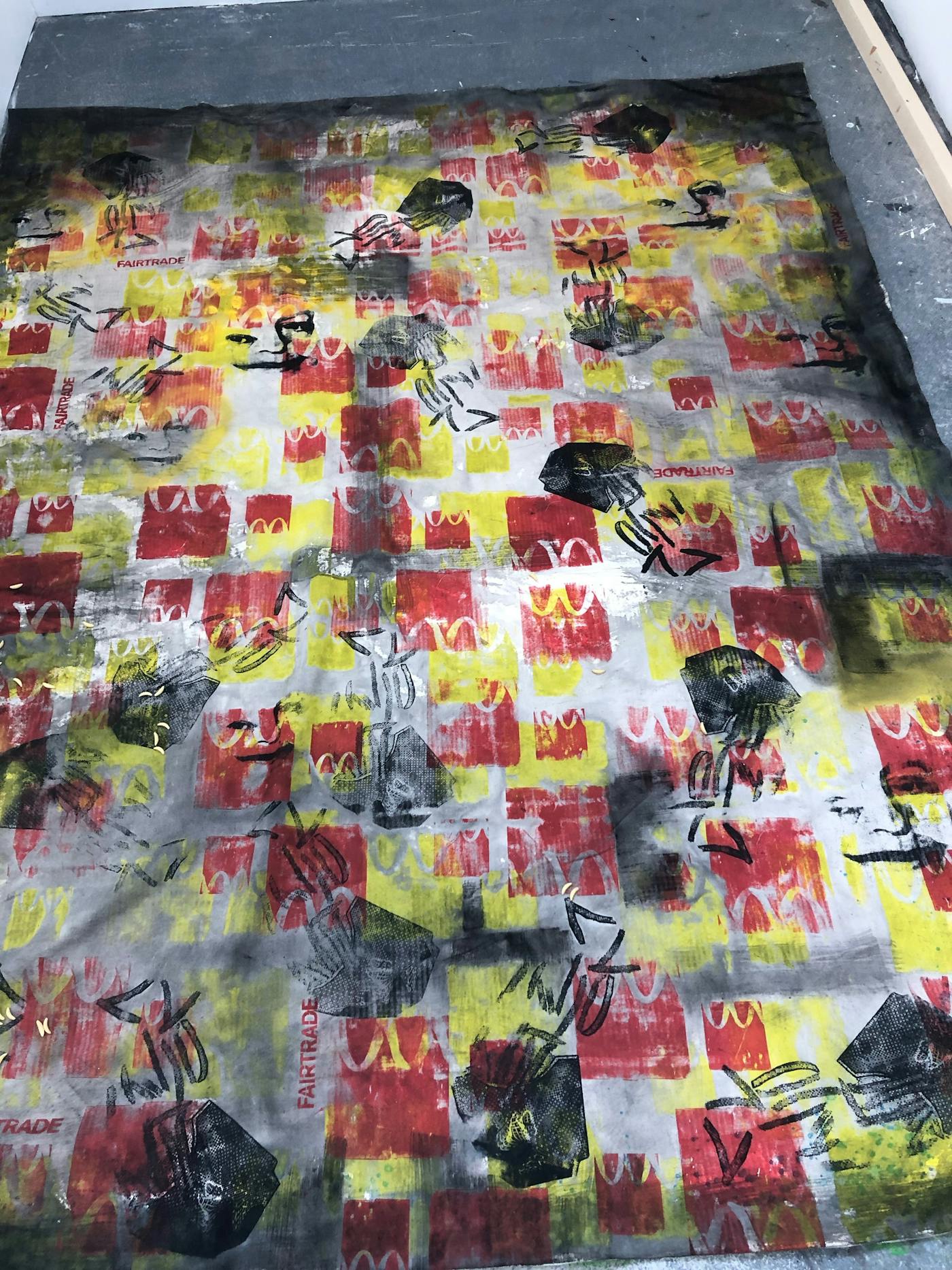 Abstract image featuring the McDonalds logo