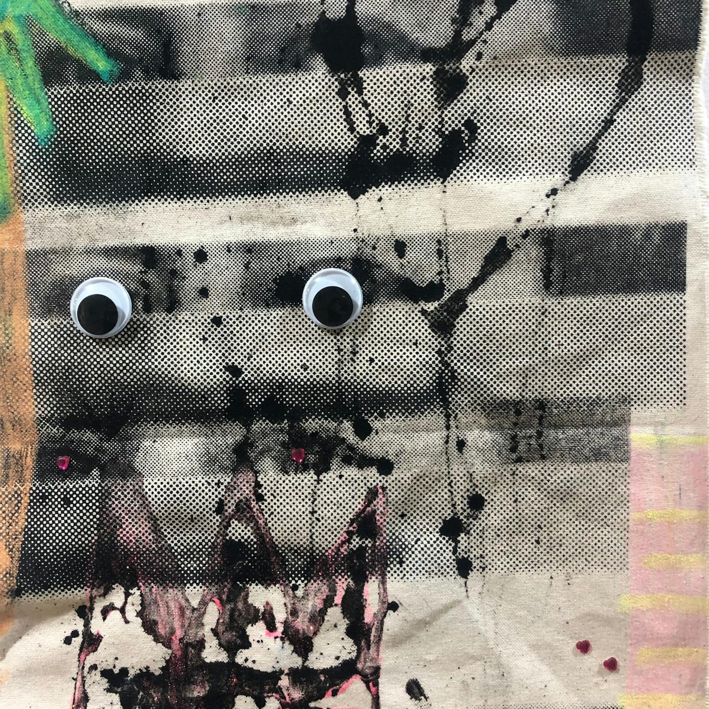 Abstract image with googley eyes