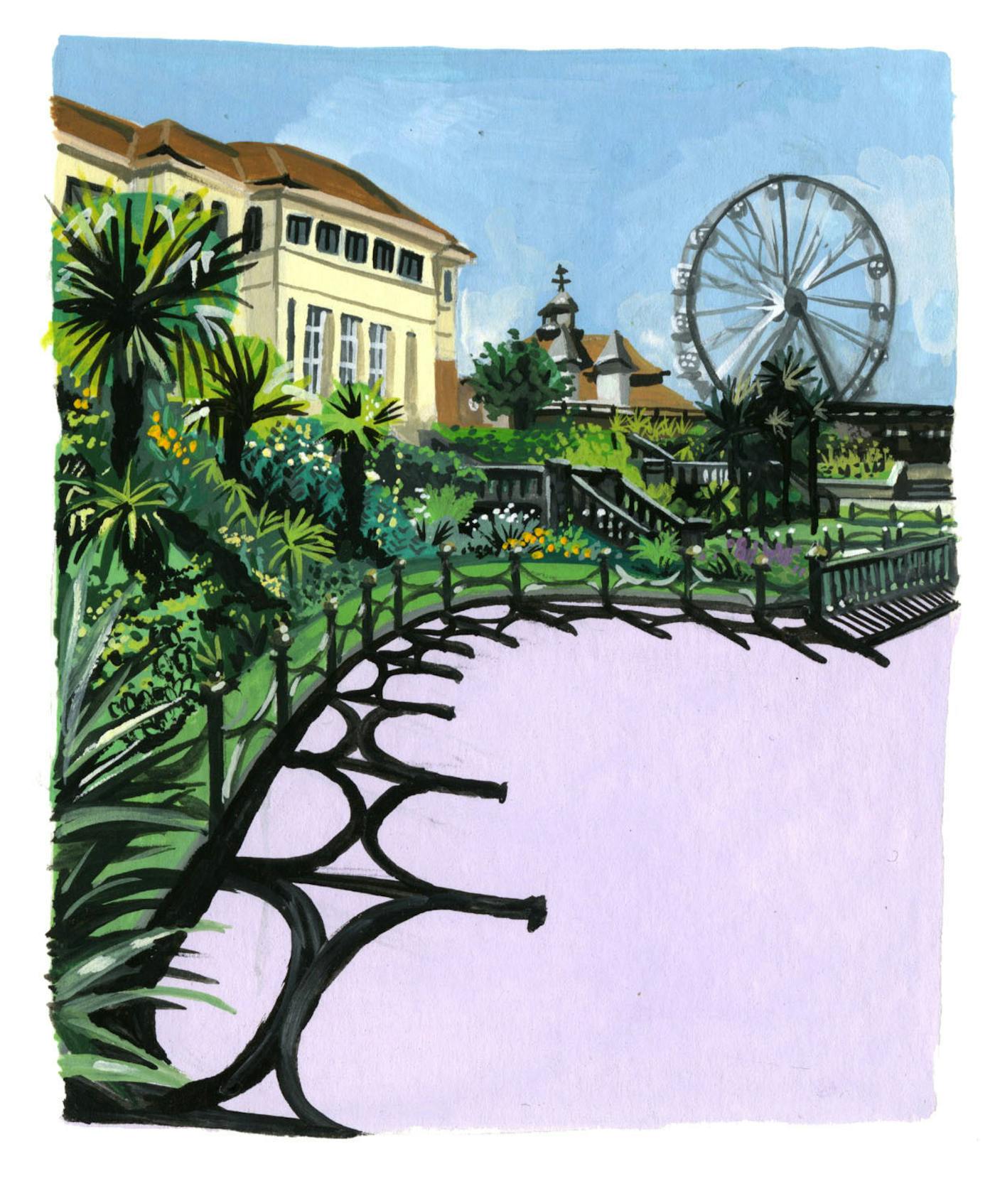Illustration of Bournemouth Gardens