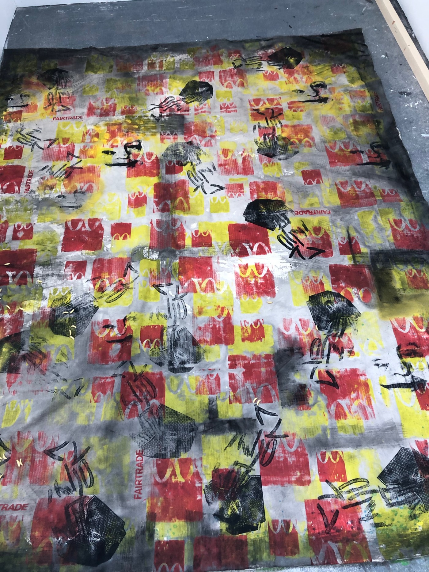 Abstract image featuring the McDonalds logo