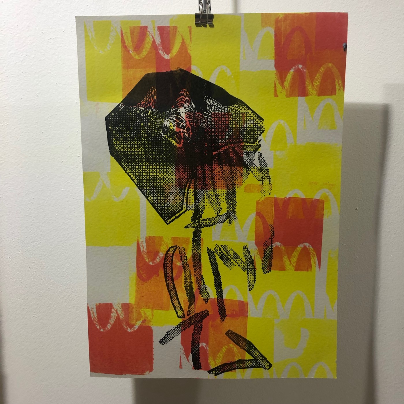 Abstract image showing the McDonalds logo