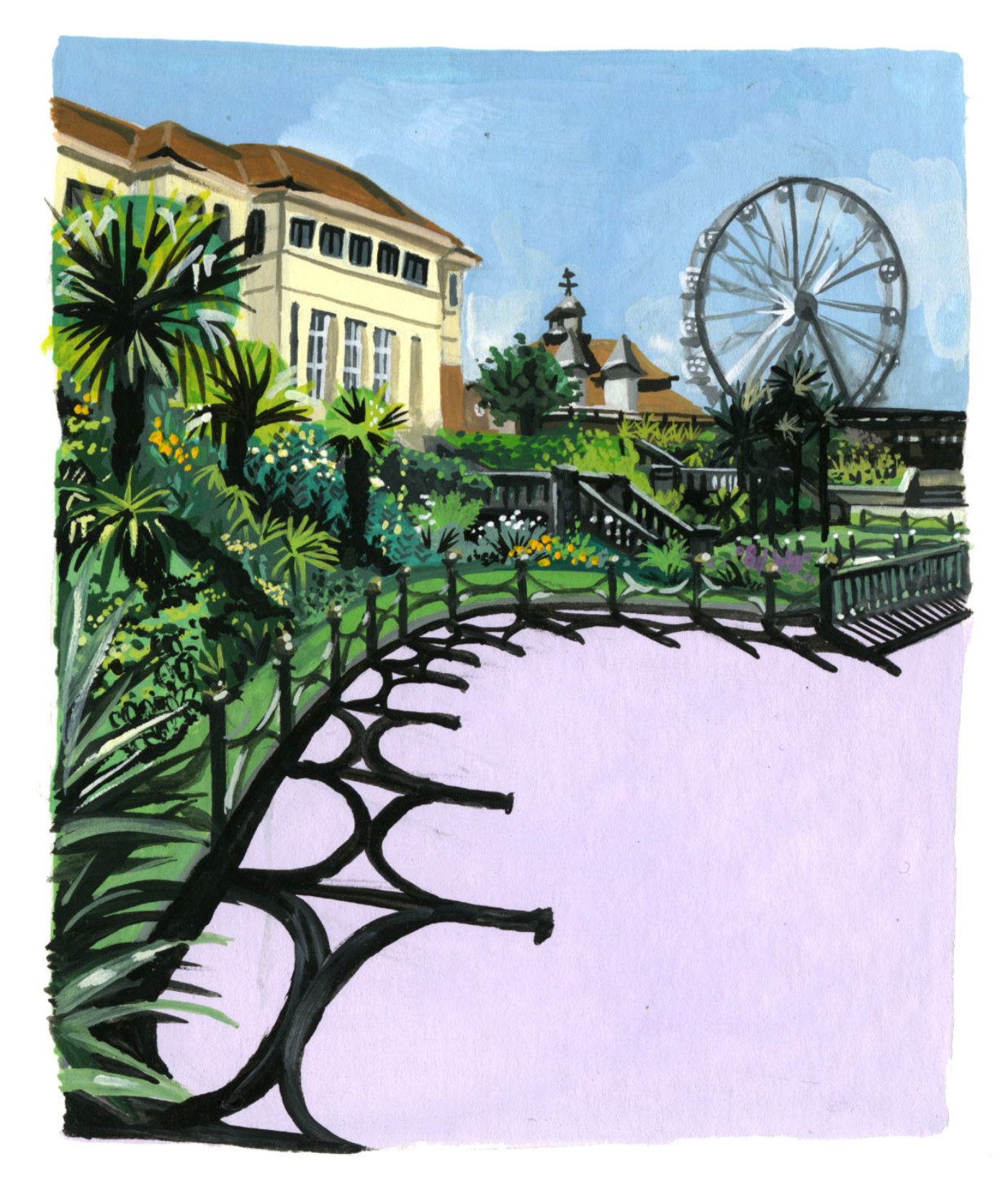 Illustration of Bournemouth Gardens