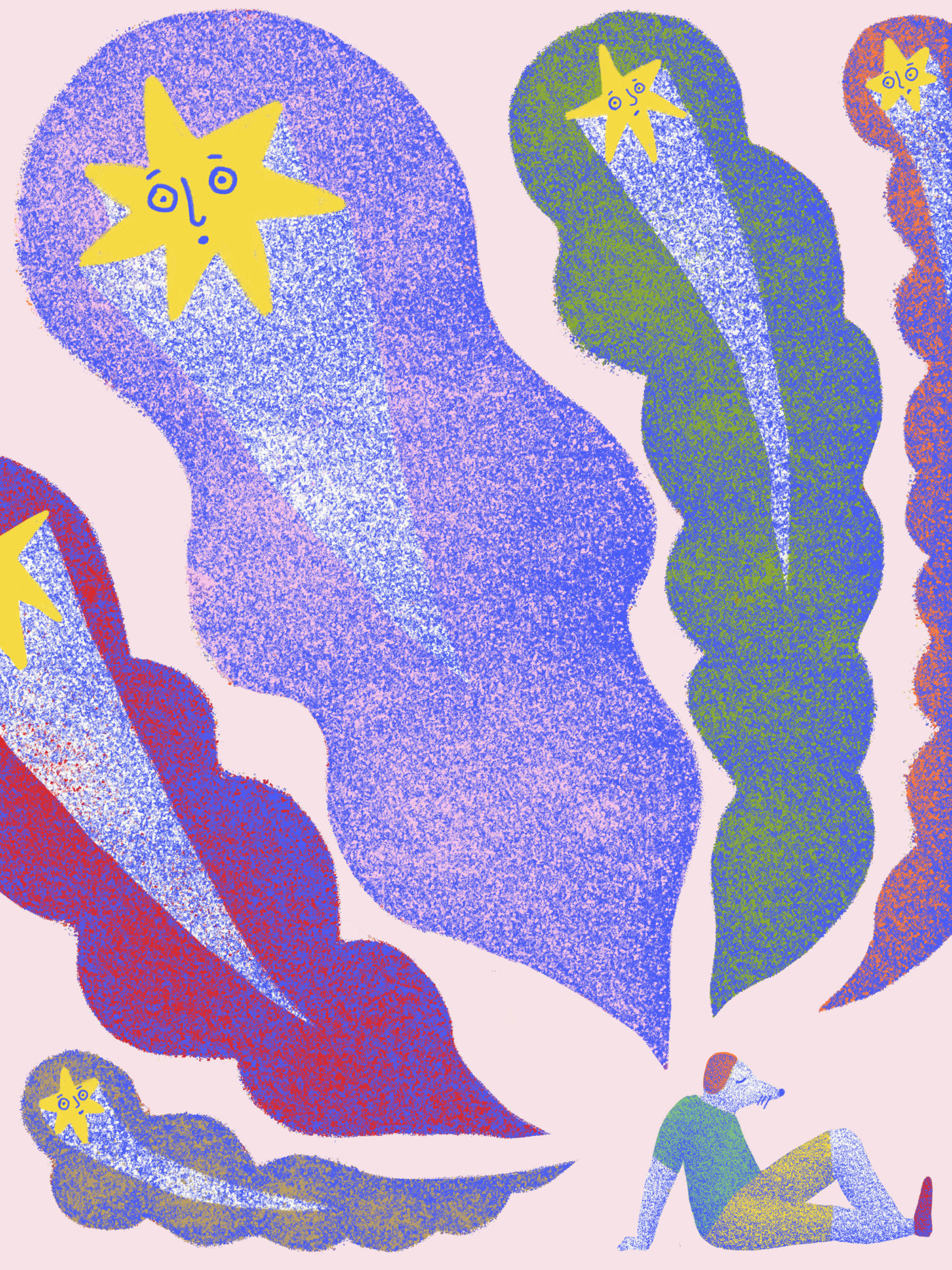 Illustration of a mouse thinking